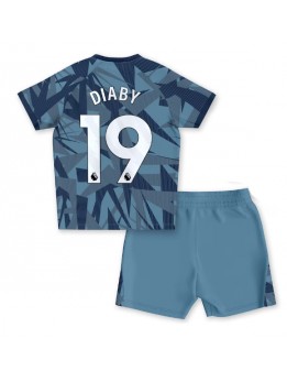 Aston Villa Moussa Diaby #19 Ausweichtrikot für Kinder 2023-24 Kurzarm (+ Kurze Hosen)